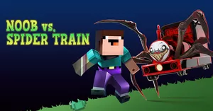 play Noob Vs Spider Train