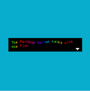 play The Rainbow Salmon Talks With Fish