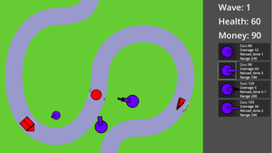 play Tower Defense Curved Path