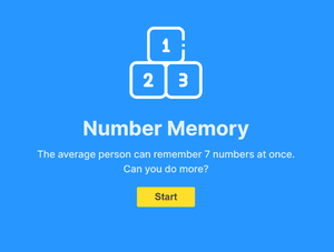 play Number Memory