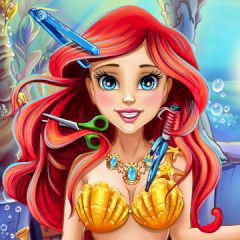 play Mermaid Princess Real Haircuts