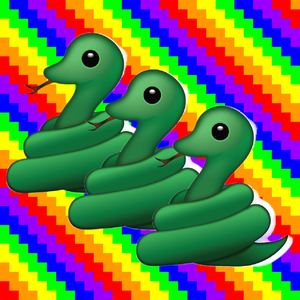 play Rainbow Pixel Snake Game