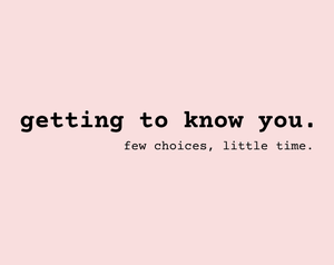 play Getting To Know You