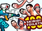 play You Vs 100 Skibidi Toilets