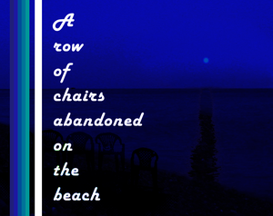 play A Row Of Chairs Abandoned On The Beach