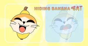 play Hiding Banana Cat