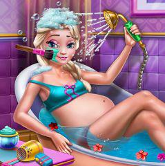 play Pregnant Ice Queen Bath Care