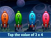 play Math Rockets Multiplication