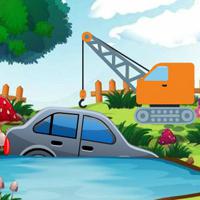 Wow-Rescue The Car From Pond Html5