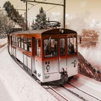 play Snow Train Track Escape Html5