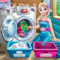 play Ice Queen Laundry Day