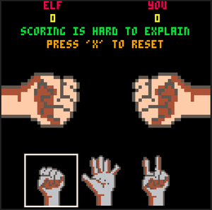 play Elf Paper Scissors