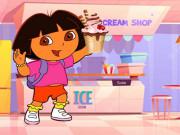 play Ice Cream Maker With Dora