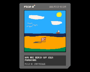 play You Are Beach Cop Sign