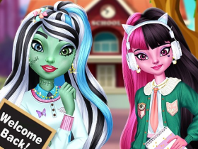play Monster Girls Back To School - Free Game At Playpink.Com