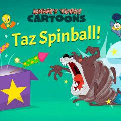 play Looney Tunes Cartoons Taz Spinball!