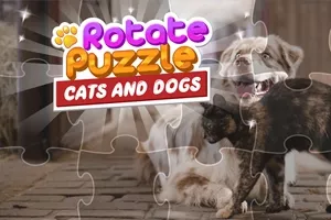 play Rotate Puzzle - Cats And Dogs