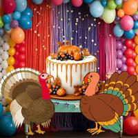 Big-Finding Thanksgiving Birthday Cake