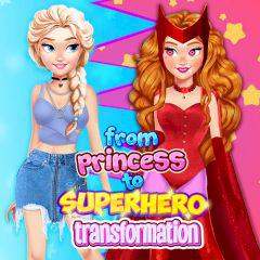 From Princess To Superhero Transformation