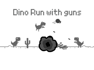 Dino Run With Guns