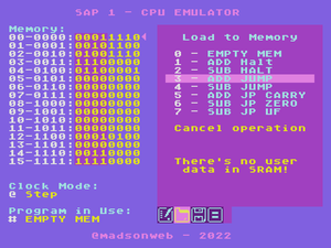 play Sap-1 Emulator For The Sega Mega Drive / Genesis