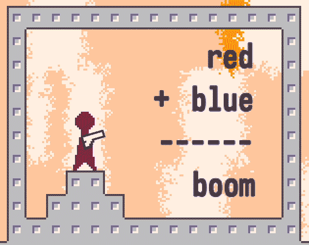 play Red + Blue = Boom