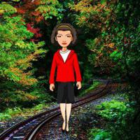 play Big-Girl Escape From Railway Track