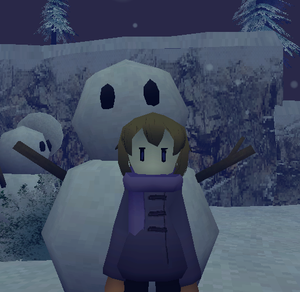 Winter Night Snowman