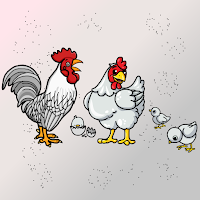 play G2J Rescue The White Rooster Family
