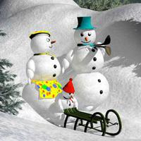 play Christmas Snowman Garden Escape