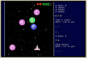 play Letter Shooter (Mmwr)