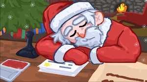 Santa Work In Holiday