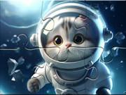 Jigsaw Puzzle: Astronaut-Cat