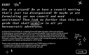 play Wizard Council Rulebook