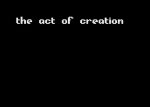 The Act Of Creation
