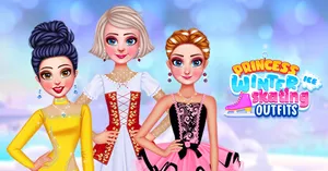 play Princess Winter Ice Skating Outfits