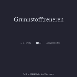 play Grunnstofftreneren