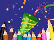 play Coloring Book: Happy New Year