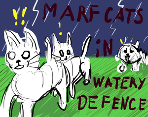 play Marf Cats In Watery Defence / Кошки Марф И Водяная Защита
