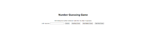 play Number Guessing Game