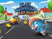 play Blue Mushroom Cat Run