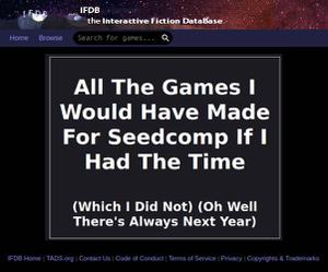 play All The Games I Would Have Made For Seedcomp If I Had The Time (Which I Did Not) (Oh Well There'S Always Next Year)