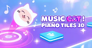 play Music Cat! Piano Tiles 3D
