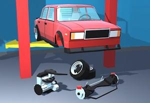 Retro Garage Car Mechanic