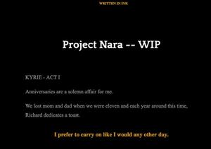 Project Nara -- Wip