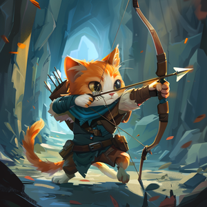 play Fantasy Cats Dungeon Walker Combat