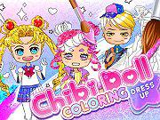 Chibi Doll Coloring & Dress Up