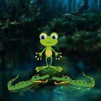 play Wow-Frog Escape From Crocodile