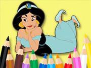 play Coloring Book: Princess-Jasmine