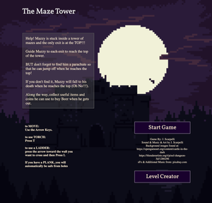 The Maze Tower game